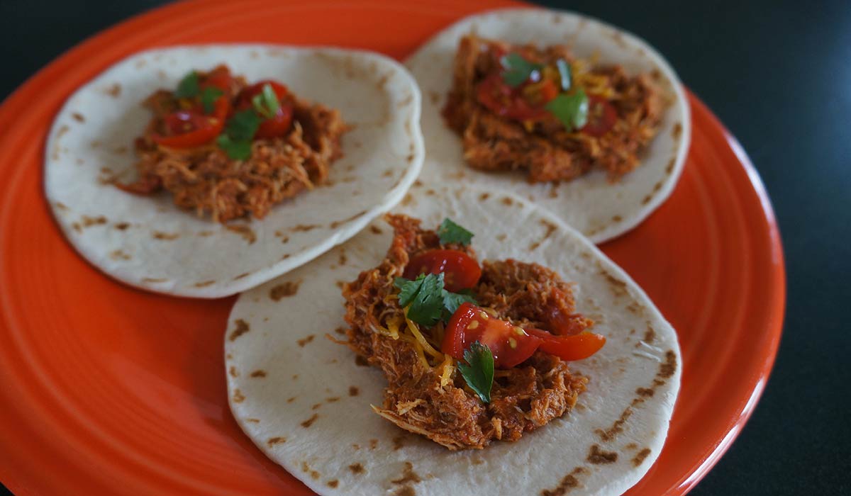 Slow Cooker Beer Chicken Tacos